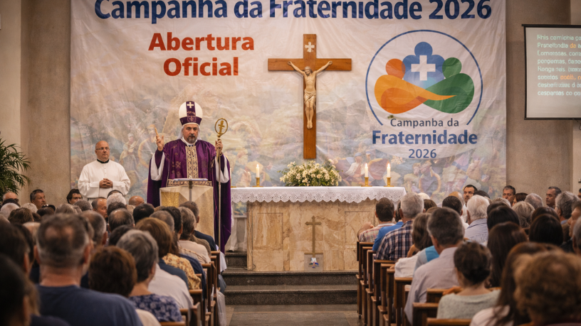 Evento católico marca abertura da Campanha da Fraternidade 2026 e mobiliza comunidades